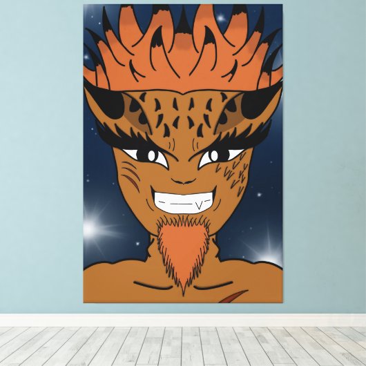 Fierce Canvas Afdruk (Insitu (Houten vloer))