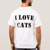 Fierce Cat Face T-Shirt – Bold & Playful (Achterkant)