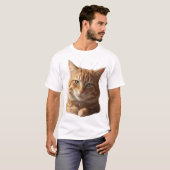 Fierce Cat Face T-Shirt – Bold & Playful (Voorkant volledig)
