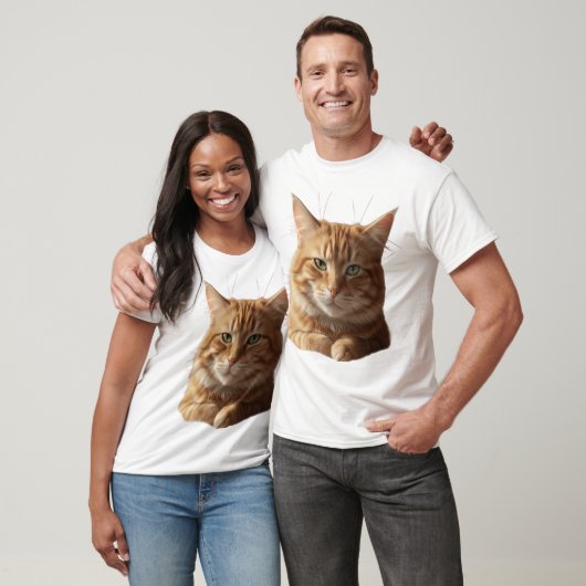 Fierce Cat Face T-Shirt – Bold & Playful (Unisex)