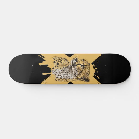 Fierce Cheetah Graphic Persoonlijk Skateboard (Horizontaal)