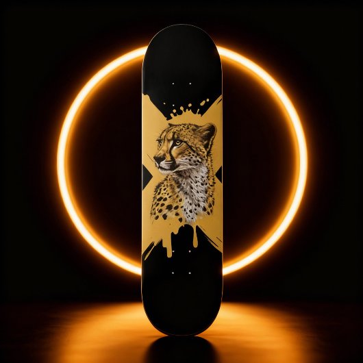 Fierce Cheetah Graphic Persoonlijk Skateboard