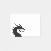 Fierce Chinese Dragon Silhouette Post-it® Notes (Voorkant)
