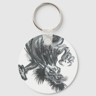 Fierce Chinese Dragon Sleutelhanger
