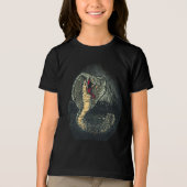 Fierce Cobra Snake Dark Jungle Tattoo Art Tri-Blend Shirt (Voorkant)