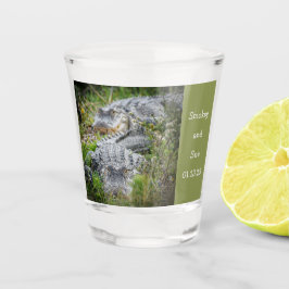 "Fierce Couple" Alligator Shot Glass Glas