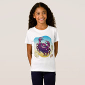 Fierce Crab met Claws Graphic Design T-shirt (Voorkant volledig)