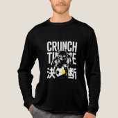 Fierce Crunch Time Cat Streetwear for Soccer Fans  Tri-Blend Shirt (Voorkant volledig)