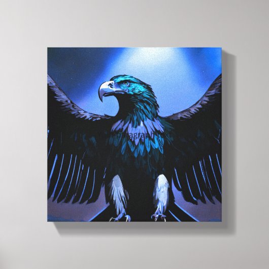 Fierce Crystal Eagle – Wild Spirit Canvas Art (Voorkant)