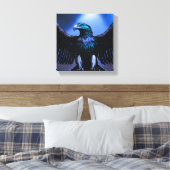 Fierce Crystal Eagle – Wild Spirit Canvas Art (Insitu (Slaapkamer))