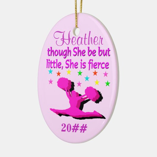 FIERCE CUSTOM CHEERLEADING KERST ORNAMENT (Links)