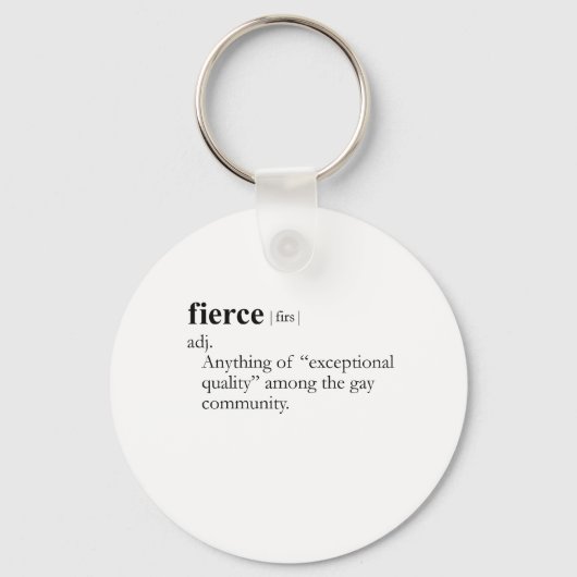 FIERCE (definitie) Sleutelhanger (Voorkant)