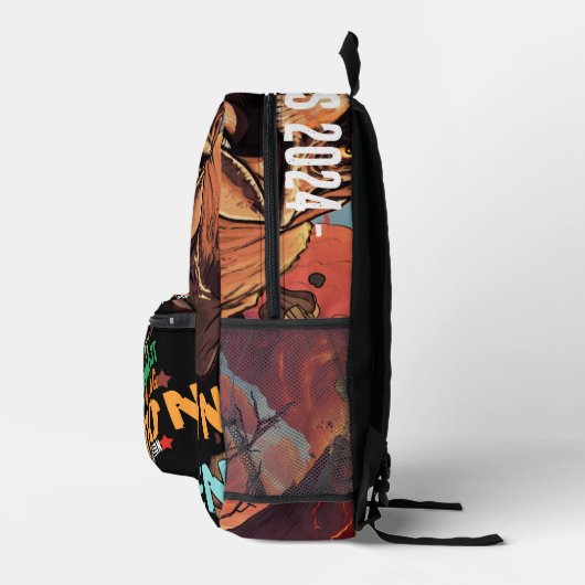 Fierce Dino Motivation - Kind Bedrukte Rugzak (Rechts)