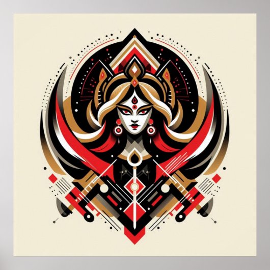 Fierce & Divine – De kracht van de godin Durga | F Poster (Voorkant)