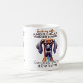 Fierce Dog Coffee Mok – Grappig "Touch My Coffee"  (Voorkant rechts)