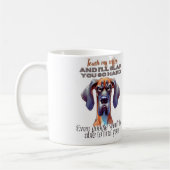 Fierce Dog Coffee Mok – Grappig "Touch My Coffee"  (Links)