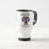 Fierce Dog Coffee Mok – Grappig "Touch My Coffee" (Voorkant rechts)