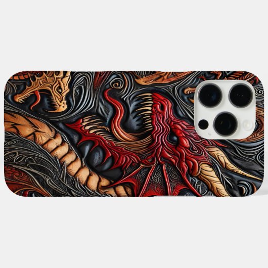 Fierce Dragon Art Case-Mate iPhone Case (Achterkant (horizontaal))
