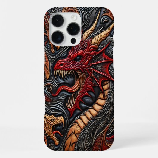 Fierce Dragon Art iPhone Hoesje (Achterkant)