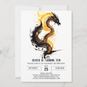 Fierce Dragon Avontuur Verjaardag Kaart (Voorkant)