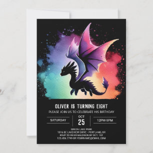 Fierce Dragon Birthday Printable Kaart