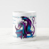 Fierce Dragon Flowers Feminine Mystical Name Grote Koffiekop (Voorkant)