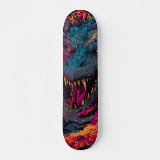 Fierce Dragon Graffiti Street – Limited Edition Persoonlijk Skateboard (Voorkant)