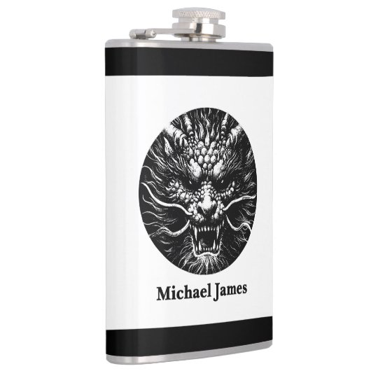 Fierce Dragon Personalized Heupfles (Rechts)