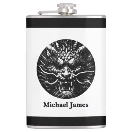 Fierce Dragon Personalized Heupfles