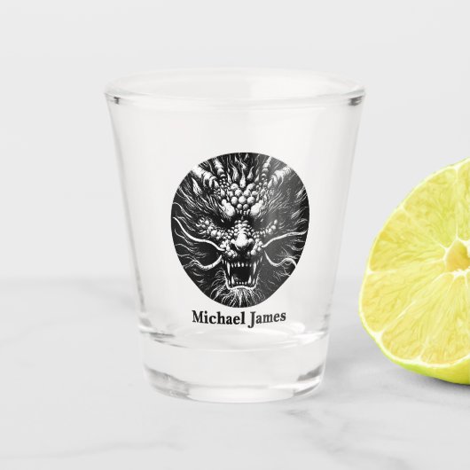 Fierce Dragon Personalized Shot Glas (Voorkant)