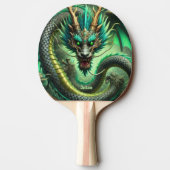 Fierce Dragon Personalized Tafeltennisbatje (Achterkant)