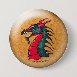 Fierce Dragon Ronde Button 7,6 Cm