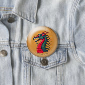 Fierce Dragon Ronde Button 7,6 Cm (In situ)