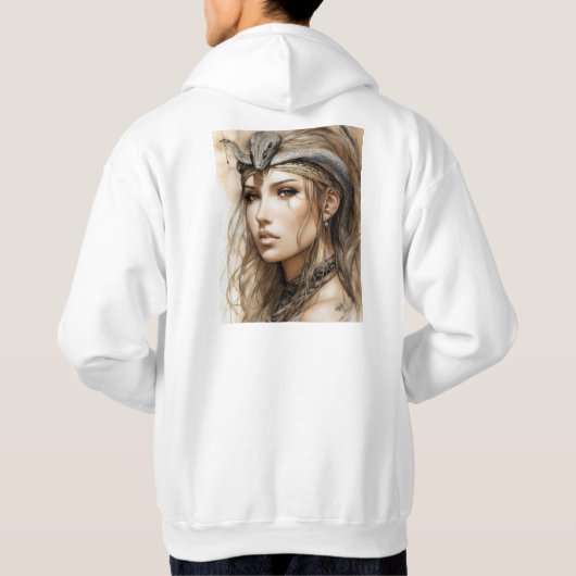 Fierce Dragon Tattoo Design - Symbool van kracht, Hoodie (Achterkant)