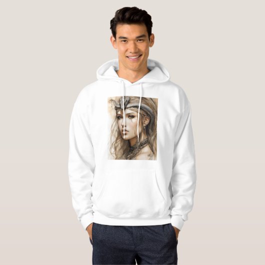 Fierce Dragon Tattoo Design - Symbool van kracht, Hoodie (Voorkant volledig)