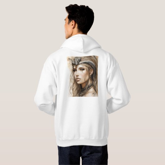 Fierce Dragon Tattoo Design - Symbool van kracht, Hoodie (Achterkant volledig)