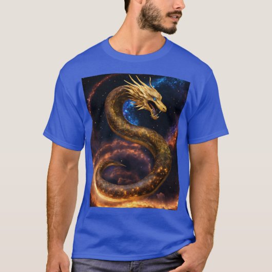Fierce Dragon Tattoo Design: Symbool van Sterkte, T-shirt (Voorkant)