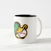 Fierce Duck Baseball Mascot Koffie Mok (Voorkant rechts)