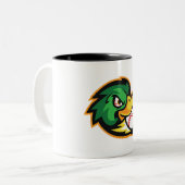 Fierce Duck Baseball Mascot Koffie Mok (Voorkant links)