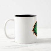 Fierce Duck Baseball Mascot Koffie Mok (Links)