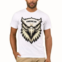 Fierce Eagle Head Custom Amerikaans T-shirt