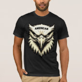 Fierce Eagle Head Custom Amerikaans T-shirt (Voorkant)