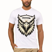 Fierce Eagle Head Custom Freedom T-shirt