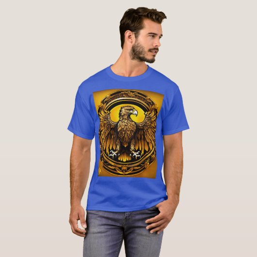 Fierce Eagle Tattoo Design - Kracht en bescherming T-shirt (Voorkant volledig)