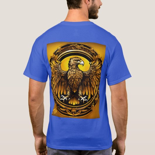 Fierce Eagle Tattoo Design - Kracht en bescherming T-shirt (Achterkant)