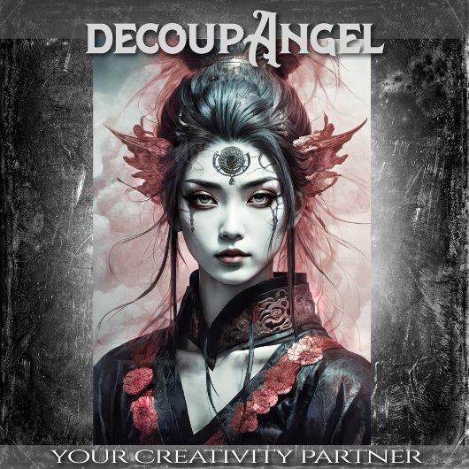 Fierce Eastern Warrior - Decoupage - Tissuepapier