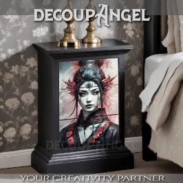 Fierce Eastern Warrior - Decoupage - Tissuepapier