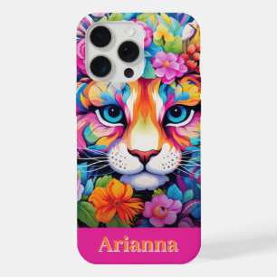 Fierce Elegance:  Bloemen Tijger Kunst iPhone 15 Pro Max Case