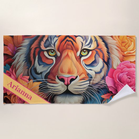 Fierce Elegance: de kunst van kracht Strandlaken (Voorkant)