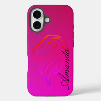 Fierce Elegance: stralende identiteit iPhone 16 Hoesje